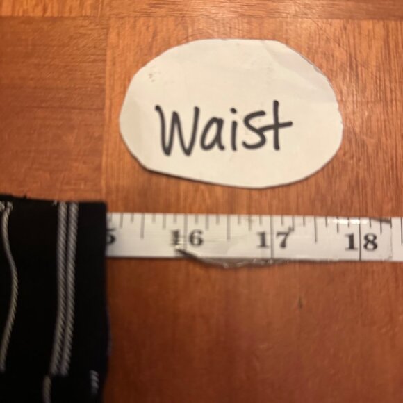 Urban Outfitters Archive Black & White Striped Flared Pants L - Picture 7 of 9